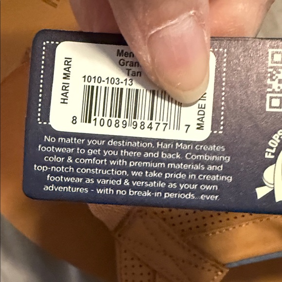 Hartmann Tan and Blue Men's Sandals - Picture 5 of 8